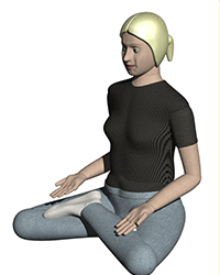 picture of 50th percentile human woman for 3d renderings