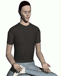 picture of 5th percentile male human model for solidworks